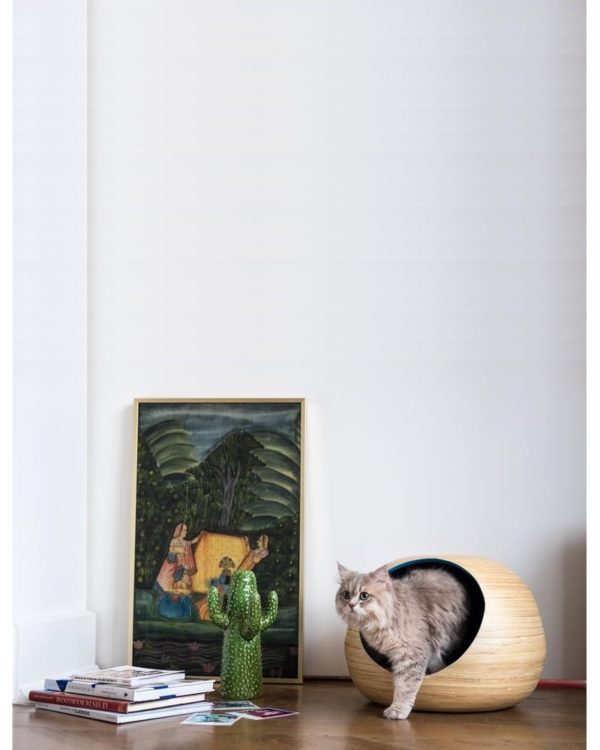 DANDY BALL - Bambou - Niche design pour chat