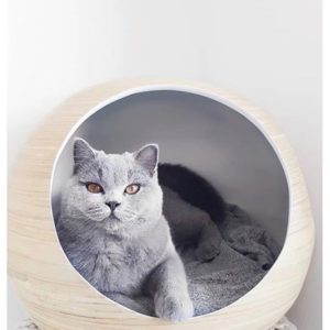 DANDY BALL - Bambou - Niche design pour chat