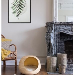 DANDY BALL - Bambou - Niche design pour chat