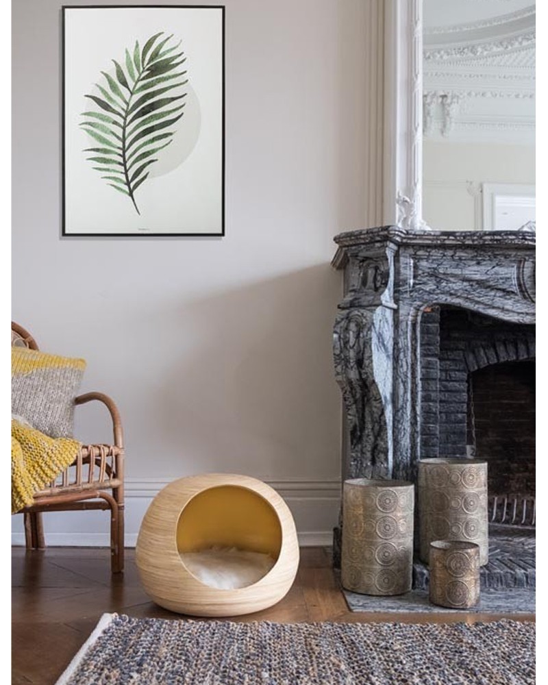 DANDY BALL – Bambou – Niche design pour chat