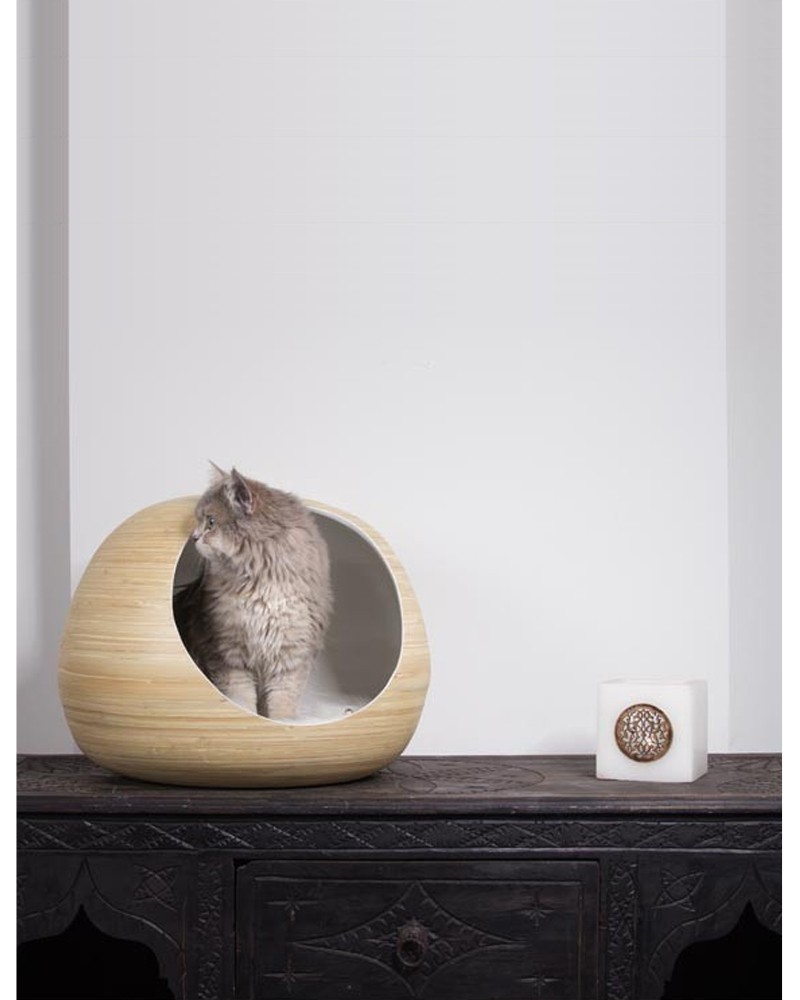 DANDY BALL – Bambou – Niche design pour chat