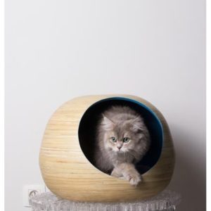 DANDY BALL - Bambou - Niche design pour chat