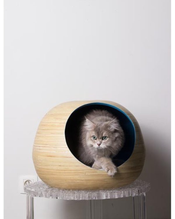 DANDY BALL - Bambou - Niche design pour chat