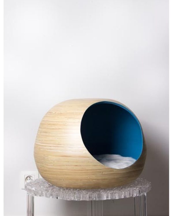 DANDY BALL - Bambou - Niche design pour chat