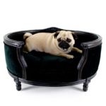 Canapé haut de gamme pour chiens, tissu en velours, modèle George de chez Lord Lou