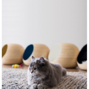 DANDY BALL - Bambou - Niche design pour chat