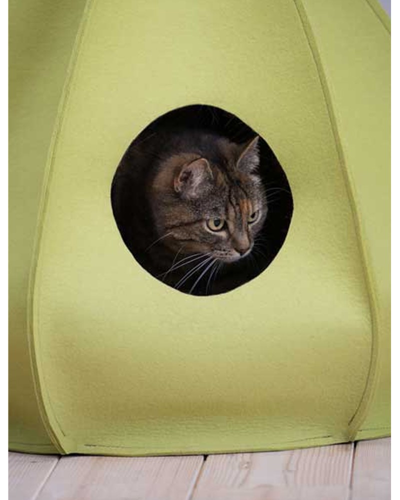BERTA - Feutre de laine - Tipi design pour chat
