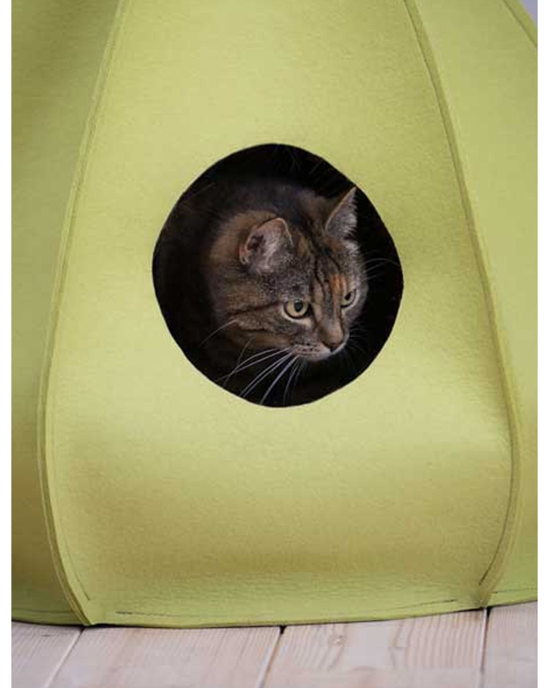 BERTA – Feutre de laine – Tipi design pour chat