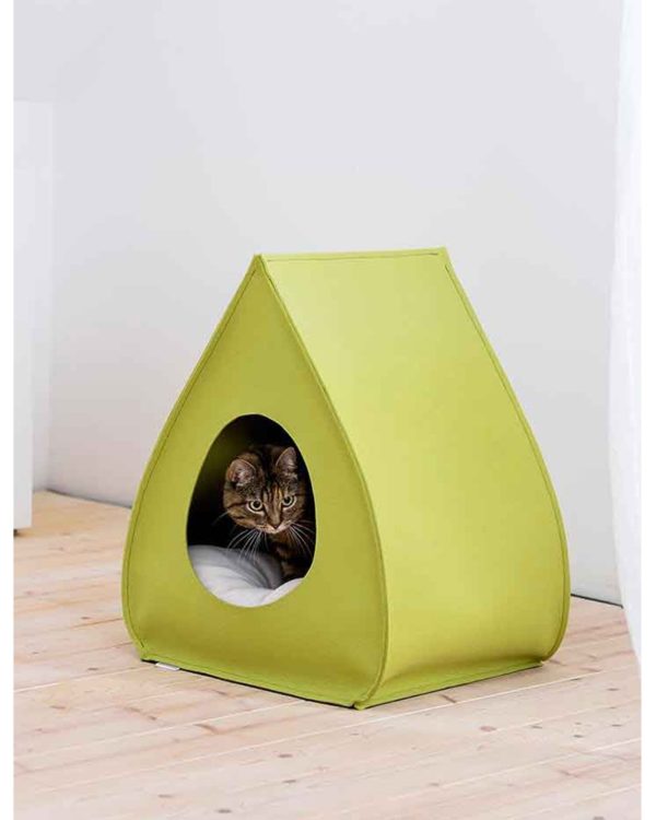 Tipi haut de gamme pour chat - Feutre de laine - Gamme Pet Interiors