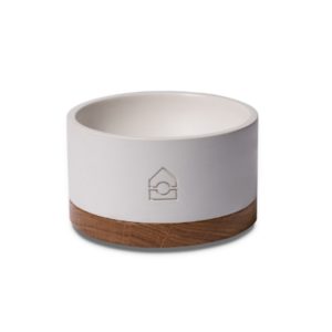 VUKU - Béton et chêne - Gamelle design pour chiens