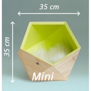GEOBED - Bois de bouleau - Niche design pour chat