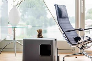 Litière design pour chat Hoopo