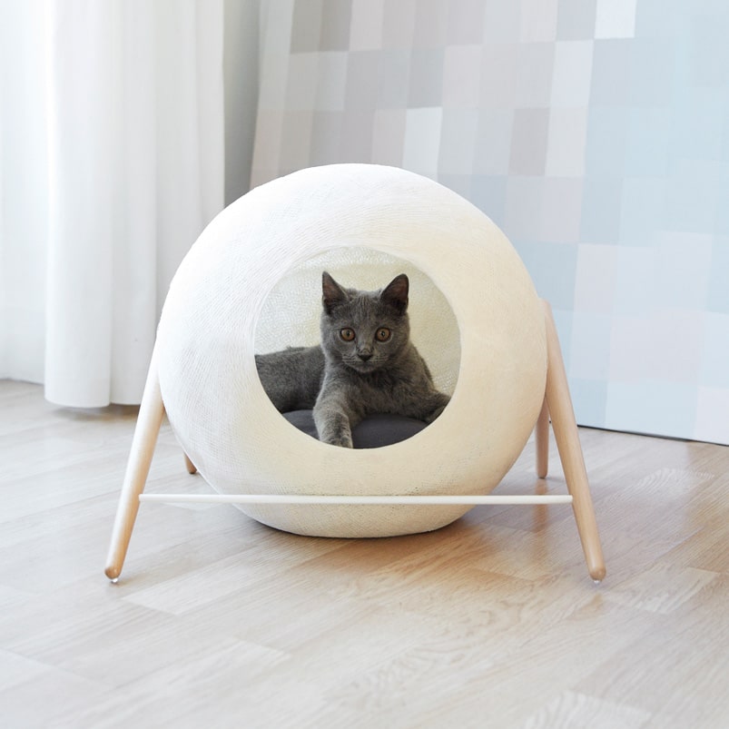 niche pour chat rond meyou ballDe l'Aire de Repos à la Cachette Secrète