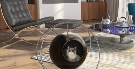 solar arbre à chat bois massif design luxe