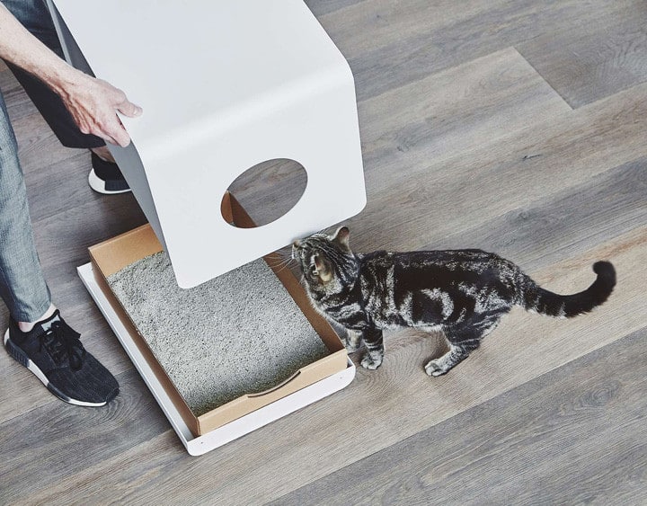 Litière design pour chat - SITO Maison de toilette haut de gamme : Pour un coin propre et élégant