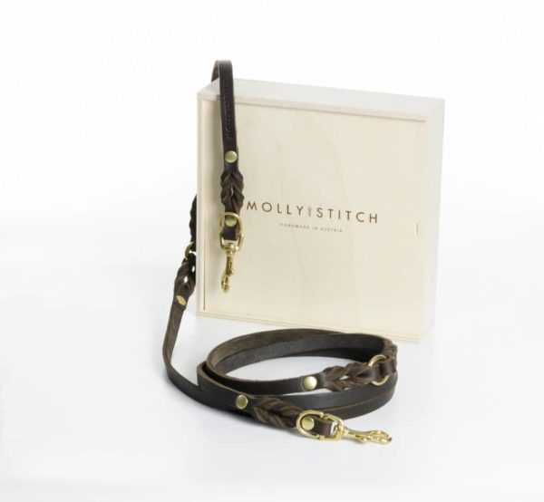 LAISSE EN CUIR DE LUXE 3 REGLAGES - BUTTER 3