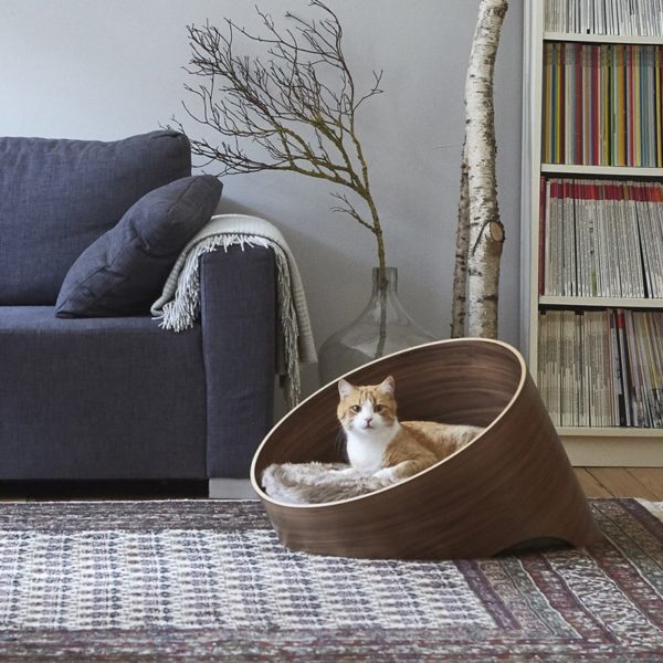 Meuble lit pour chat - COVO Chêne Clair