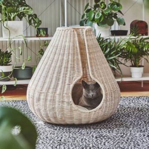 Panier osier chat Perla