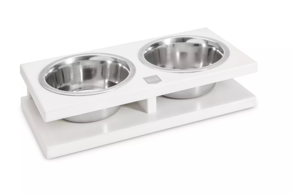 Gamelles en bois pour chien design - GRANDE