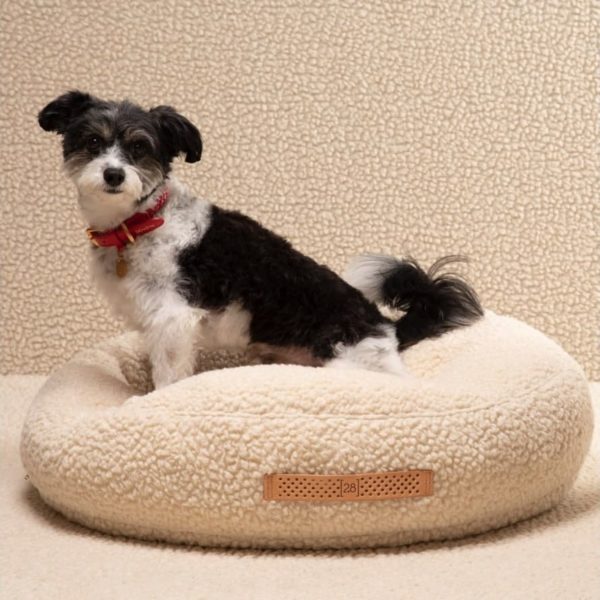 fulvio coussin tissu bouclé design chien