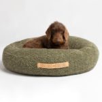 fulvio coussin tissu bouclé design chien