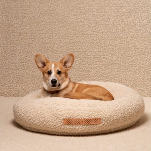 fulvio coussin tissu bouclé design chien
