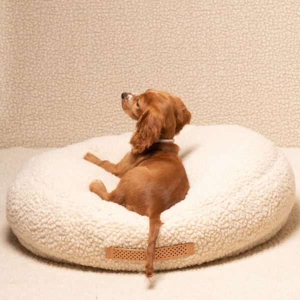fulvio coussin tissu bouclé design chien