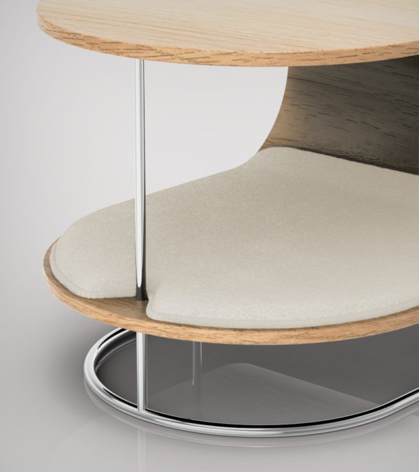 lit deux en un de luxe pour chat meuble multifonction lunar