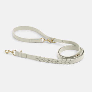 Laisse ajustable by scout mela capista chien design cuir vegan