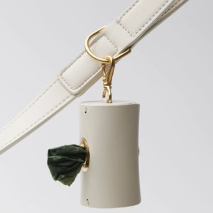 Laisse ajustable by scout mela capista chien design cuir vegan
