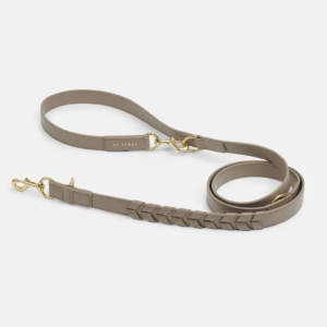 Laisse ajustable by scout mela capista chien design cuir vegan